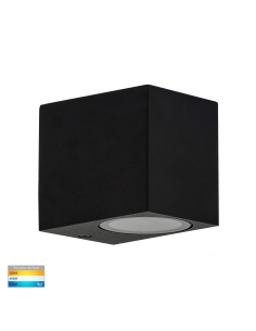 Accord 5W 240V Fixed LED Wall Pillar Light Black / HV3631T-BLK