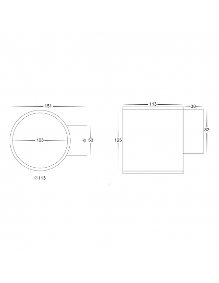 HV3628T-WHT - HV3628T-White - Porter 15W LED HV3628T-WHT