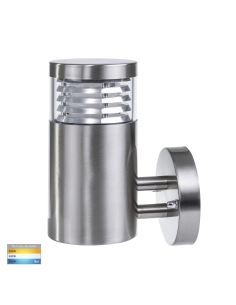 Mini Louvred 9W 240V Round LED Wall Light 316 Stainless HV3622T-SS316