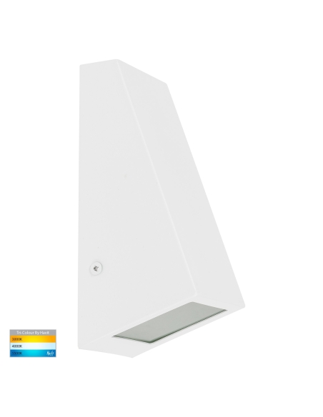 HV3605T-WHT - HV3605T-White -Taper White TRI Colour LED Wedge Wall Light