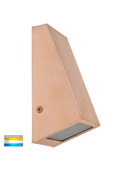 HV3602T-CP - HV3605T-CP -Taper Copper TRI Colour LED Wedge Wall Light
