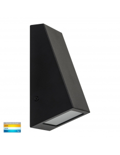 Taper 5W 240V GU10 LED Wall Wedge Light Matt Black / HV3602T-BLK