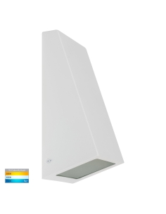 Taper 9W 240V E27 LED Wall Wedge Light Matt White / HV3601T-WHT