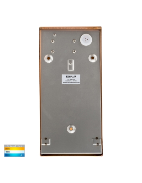HV3601T-CP - Taper Copper TRI Colour LED Wedge HV3601T-CP
