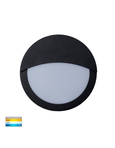 Roto 10 watt 240V Surface Mounted Eyelid LED Bunker Light - HV36012T-BLK