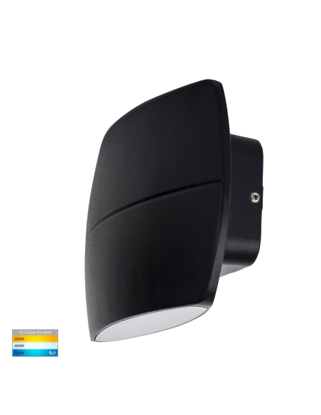 Cara 9W 240V Up & Down LED Wall Pillar Light HV35022T-BLK