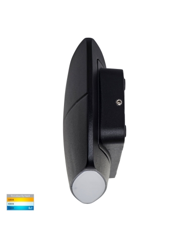 Cara 9W 240V Up & Down LED Wall Pillar Light HV35022T-BLK