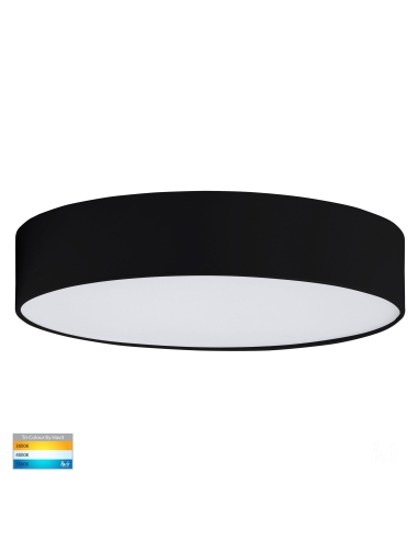 HV5893T-BLK - HV5893T-Black - Nella Black 30W Ceiling Mounted LED Oyster