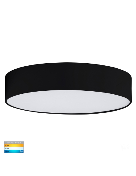 HV5893T-BLK - HV5893T-Black - Nella Black 30W Ceiling Mounted LED Oyster