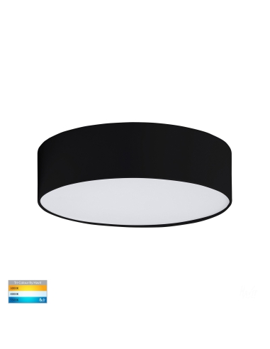 HV5892T-BLK - HV5892T-Black - Nella Black 20W Ceiling Mounted LED Oyster