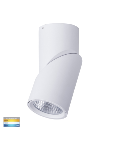 HV5824T-WHT - HV5824T-White - Nella White 18W Surface Mounted Rotatable LED Downlight 240V