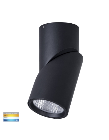 HV5824T-BLK - HV5824T-Black - Nella Black 18W Surface Mounted Rotatable LED Downlight 240V
