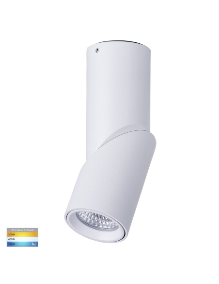 HV5822T-WHT - HV5822T-White - Nella White 7W Surface Mounted Rotatable LED Downlight 240V