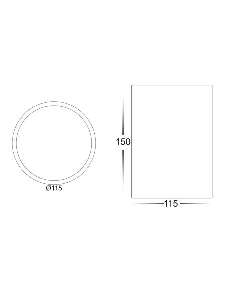 HV5815T-WHT - HV5815T-White - Nella 18W LED White HV5815T-WHT