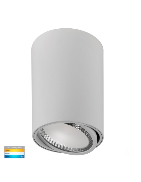 HV5815T-WHT - HV5815T-White | HV5815T-White-12V - Nella 18W LED White Adjustable Surface Mounted Downlight