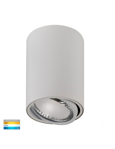 HV5813T-WHT - HV5813T-White - Nella 12W LED White Adjustable Surface Mounted Downlight 240V