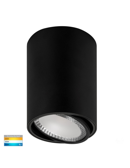 HV5815T-BLK - HV5815T-Black | HV5815T-Black-12V - NELLA 18W LED Black Adjustable Surface Mounted Downlight