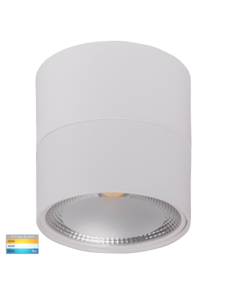 HV5805T-WHT-EXT - HV5805T-White-Exterior - Nella White 18W Surface Mounted LED Downlight with Extension 240V