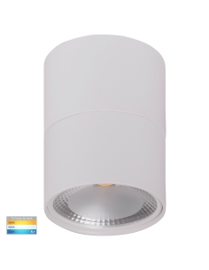 White Surface Mounted Round Downlight C/W ExtensionHV5803T-WHT-EXT