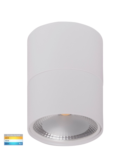 HV5803T-WHT-EXT - HV5803T-White-Exterior | HV5803T-White-Exterior-12V - Nella White 12W Surface Mounted LED Downlight with Ex...