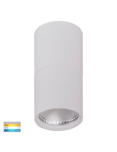 White Surface Mounted Round Downlight C/W ExtensionHV5802T-WHT-EXT
