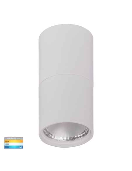 HV5802T-WHT-EXT - HV5802T-White-Exterior | HV5802T-White-Exterior-12V - Nella White 7W Surface Mounted LED Downlight with Ext...