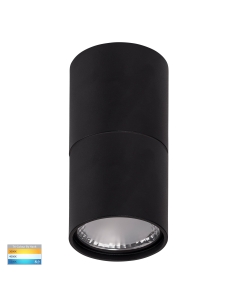 Black Surface Mounted Round Downlight C/W ExtensionHV5802T-BLK-EXT