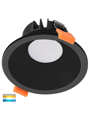 HV5528T-BLK - HV5528T-Black - Gleam Black Fixed LED Downlight