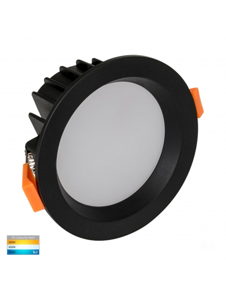 HV5522T-BLK - HV5522T-Black | HV5522T-Black-24V - Polly Polycarbonate Black Fixed LED Downlight