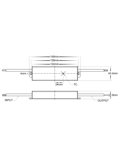 24v DC IP66 Weatherproof LED DriverHV9652-24V 2
