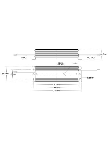 HV9654 - 100W Weatherproof LED DriverHV9654