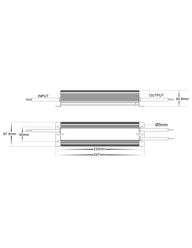 HV9658-12V200W - 200W Weatherproof LED DriverHV9658-12V200W