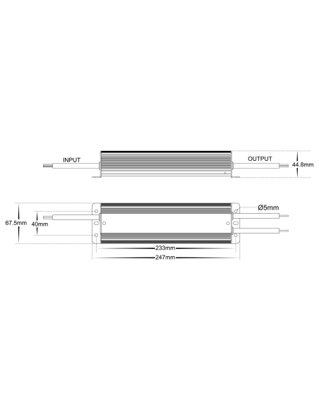 HV9658-12V200W - 200W Weatherproof LED DriverHV9658-12V200W