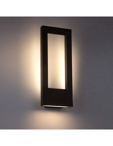 AMUN1 - AMUN Exterior LED Matt Black Rectangular AMUN1