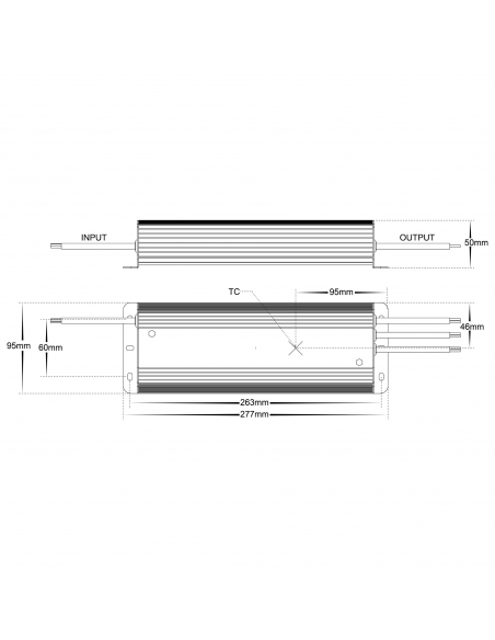 HV9658-12V275W - 275W Weatherproof LED DriverHV9658-12V275W