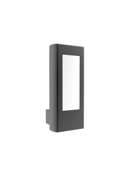 AMUN1 - AMUN Exterior LED Matt Black Rectangular Surface Mounted Wall Light IP54