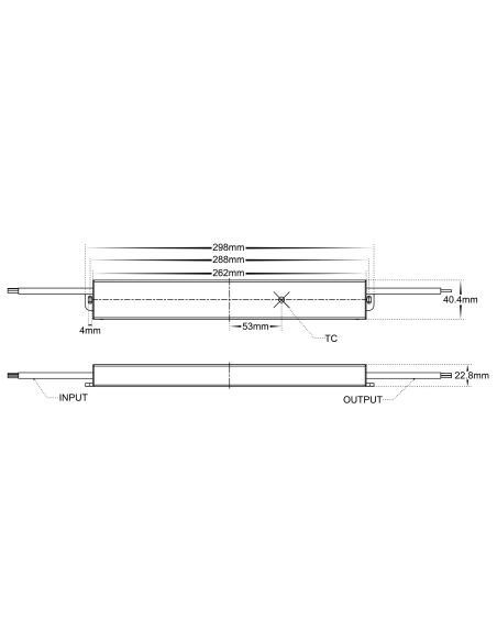 HV9658-12V95WS - 95W Slimline Weatherproof LED HV9658-12V95WS