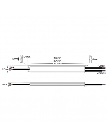 HV9661-24V30W - 30W Triac + 0-1/10v Dimmable LED HV9661-24V30W