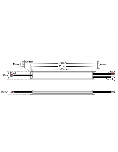 HV9661-24V30W - 30W Triac + 0-1/10v Dimmable LED HV9661-24V30W