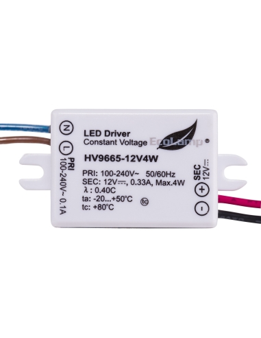 HV9665-12V4W - 4W IP65 Weatherproof LED DriverHV9665-12V4W