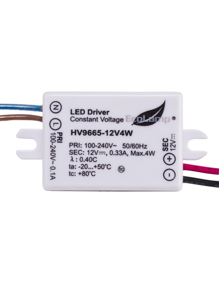 HV9665-12V4W - 4W IP65 Weatherproof LED Driver