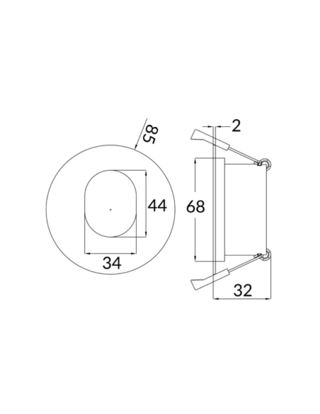 ARC6 - ARC Architectural Ellipse Downlight ARC6