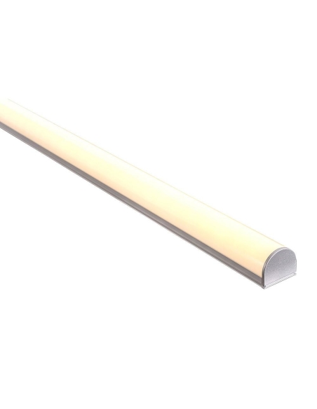 HV9690-2618-3M - HV9690-2618 - Shallow Square Aluminium Profile with Rounded Diffuser - 3m Length