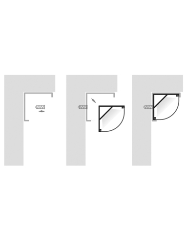 HV9691-1616 - Corner Aluminium ProfileHV9691-1616