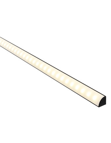 HV9691-1616-BLK - HV9691-1616-Black - Black Corner Aluminium Profile