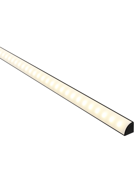 HV9691-1616-BLK - HV9691-1616-Black - Black Corner Aluminium Profile