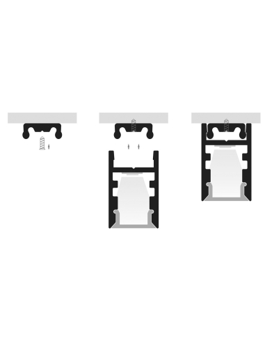 HV9693-0915 - Shallow Square Aluminium ProfileHV9693-0915