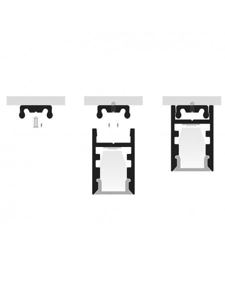 HV9693-0915 - Shallow Square Aluminium ProfileHV9693-0915