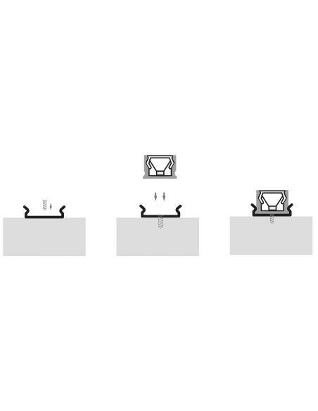 HV9693-1007 - Shallow Square Aluminium ProfileHV9693-1007