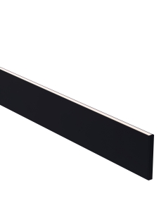 Black Slim Square Aluminium Profile with Standard Diffuser HV9693-1089-BLK-3M